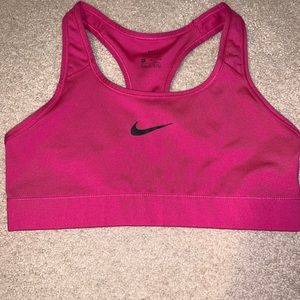 Pink nike bra